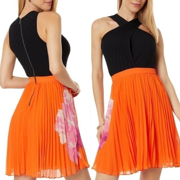 Ted Baker Dresses & Skirts - Nwot Ted Baker Amariee Cross Front Pleated Mini Dress sz TB 5 US 12 NWOT